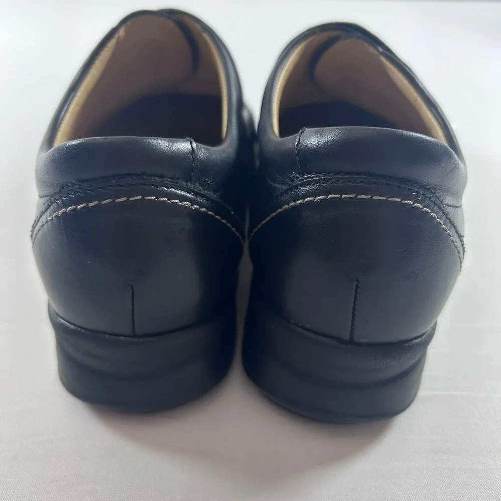 Finn Comfort Galway Shoes Women UK 5 US 7.5 Black Leather Slip On Sneaker Loafer